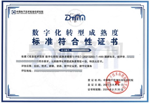 數(shù)字化轉(zhuǎn)型成熟度評估DTMM